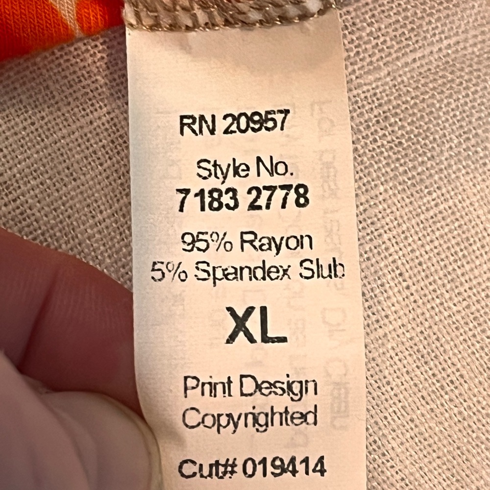 Tori Richard Dress Size XL Gorgeous Lightweight Rayon Summer Perfect Geo Pattern - Picture 8 of 9